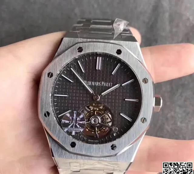 Audemars Piguet Royal Oak Tourbillon 26510PT.OO.1220PT.01 JF Factory 1:1 Best Edition Replica Watch Grey Dial